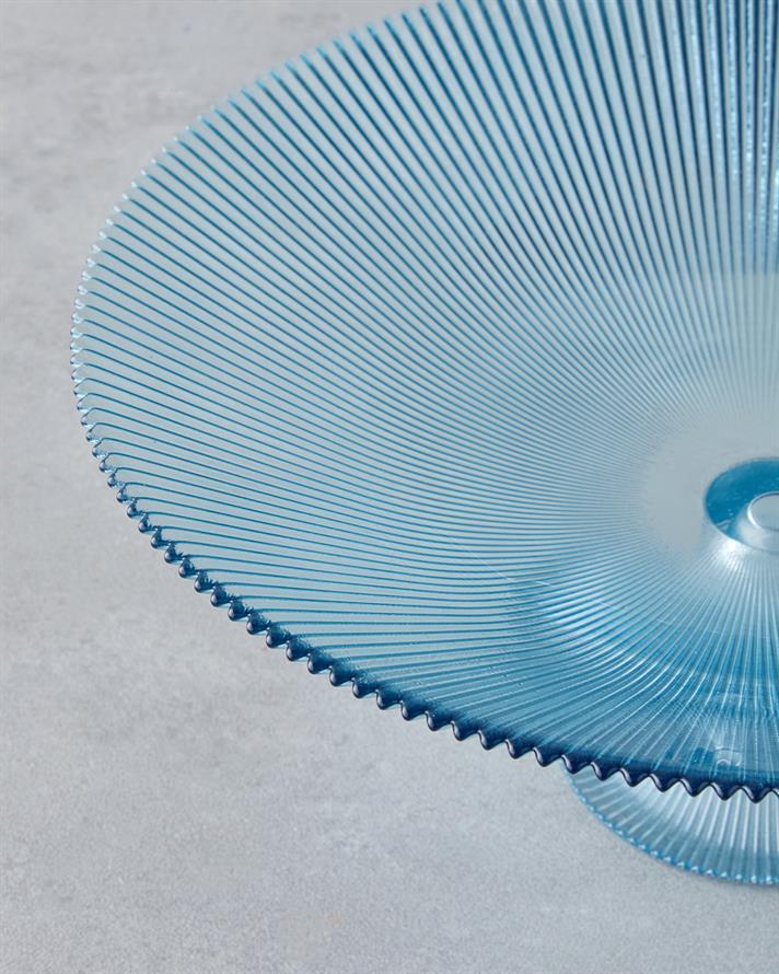 Aqualuxe Cam Sunumluk 30 cm Mavi