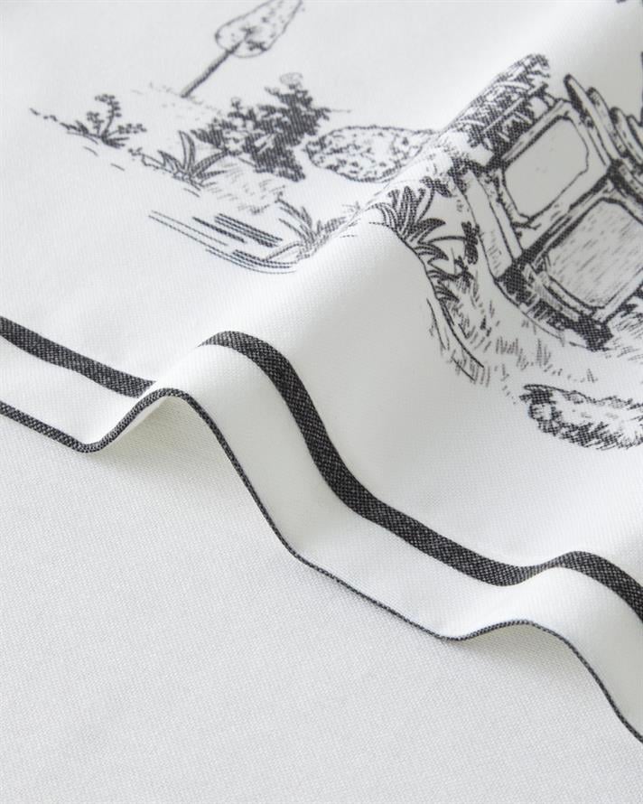 Arborelle Runner 40x140 cm Siyah - Beyaz