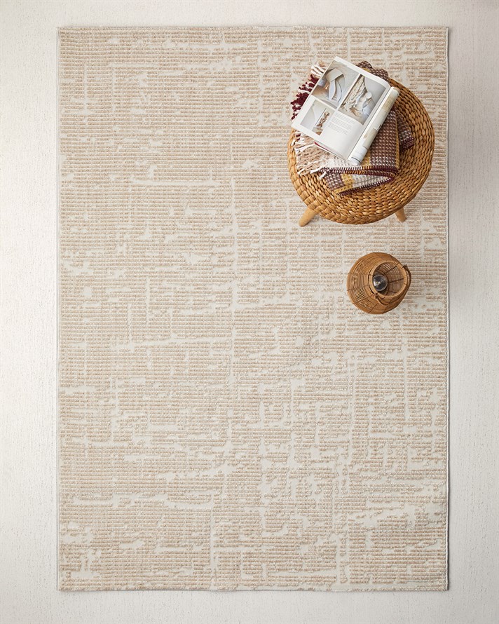 Arbre Halı 100x200 cm Bej