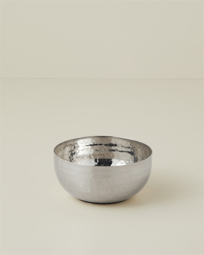 Arden Metal Dekoratif Kase 14x8 cm Gümüş