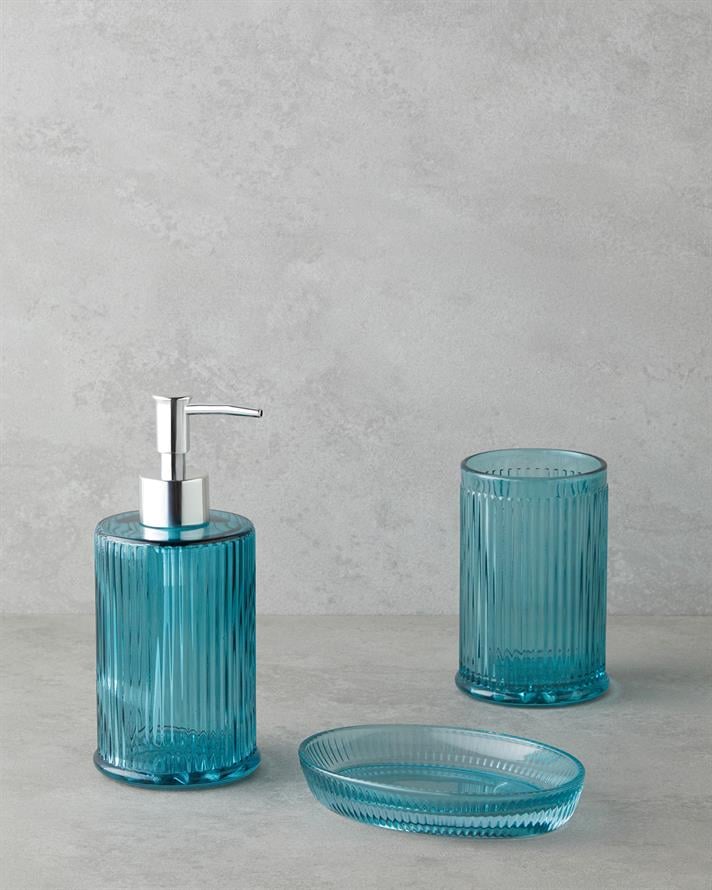 Areka 3lü Set Banyo Seti Mavi