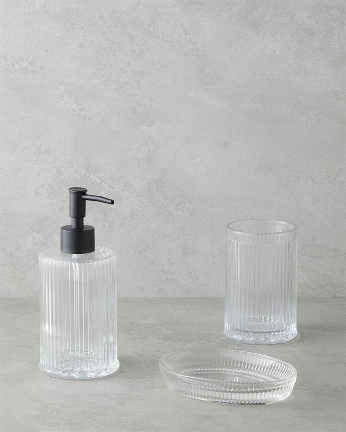 Areka 3’lü Set Banyo Seti Şeffaf