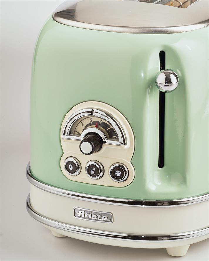 Ariete Vintage 0155/14 2 Dilim Ekmek Kızartma Makinesi 810 W Yeşil