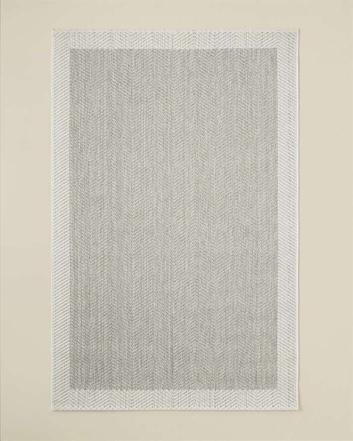 Arlo Halı Gri-Beyaz