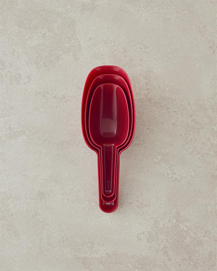 Arnie 3lü Ölçü Kaşığı 22x7,8x5 cm Bordo