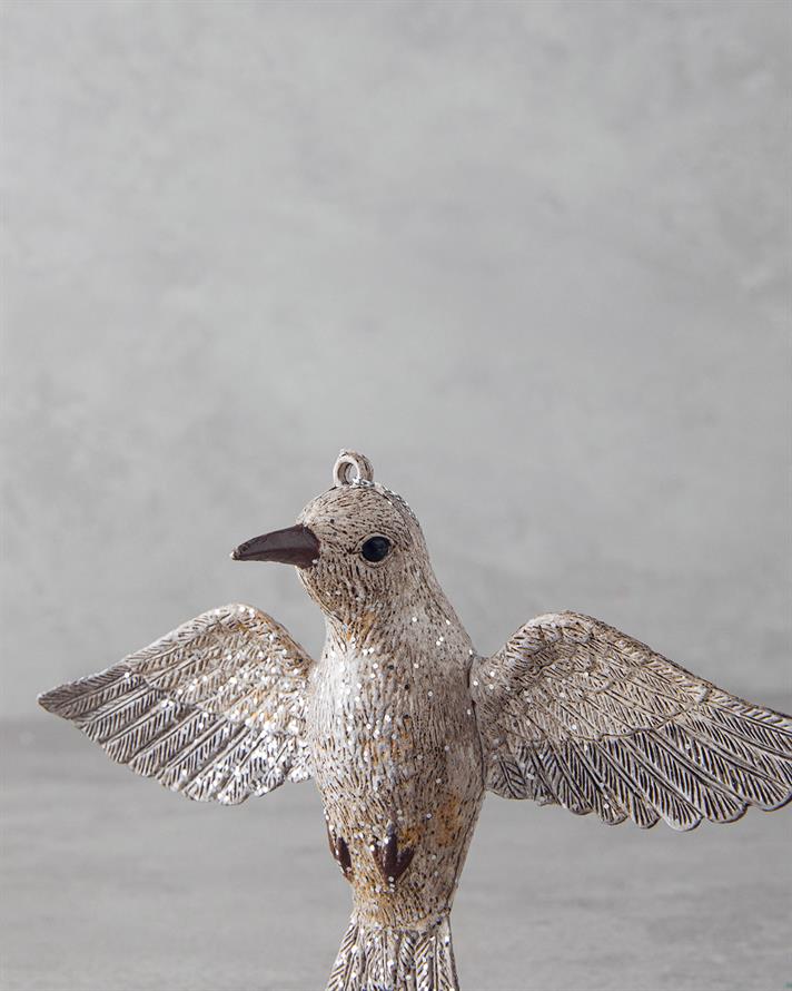 Aroya Yılbaşı Ağacı Süsü 11 cm Bej