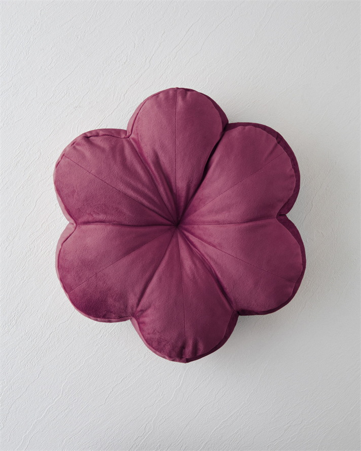 Artistic Bloom Dekoratif Kırlent 40 cm Bordo