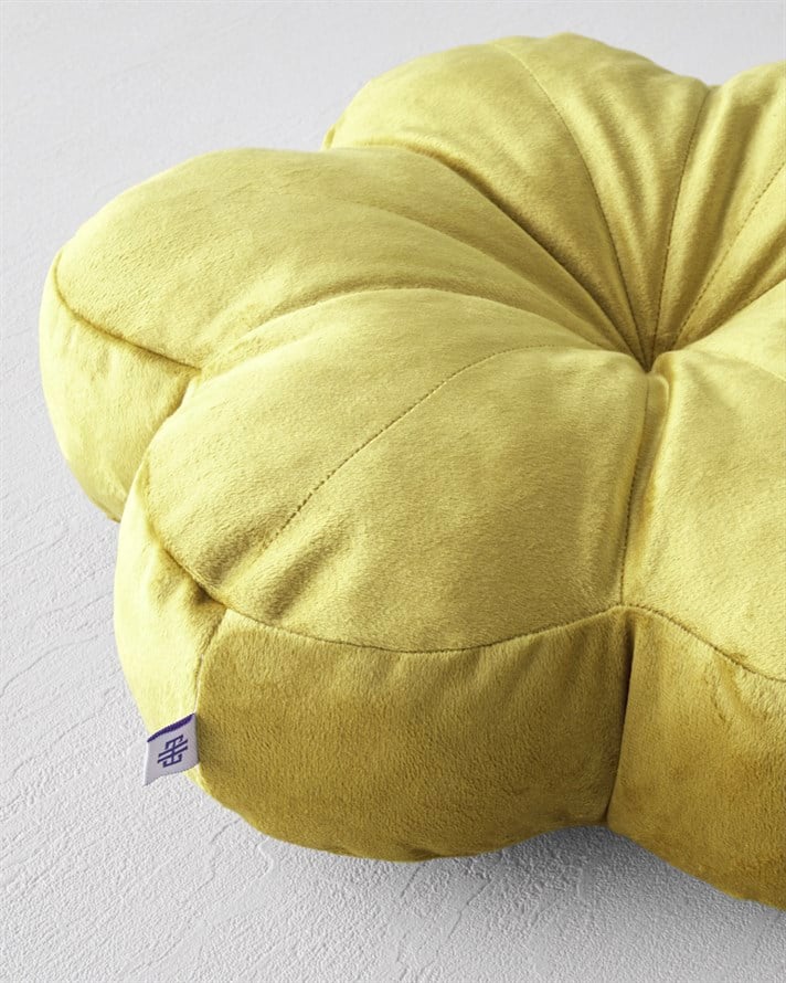 Artistic Bloom Dekoratif Kırlent 40 cm Yağ Yeşili