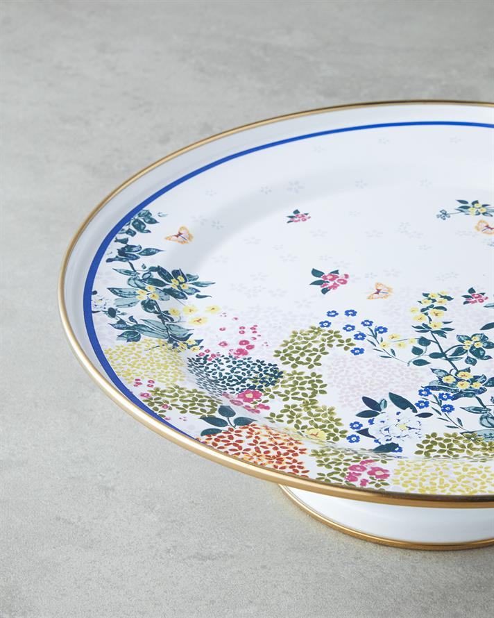 Artistic Flower Emaye Kek Standı 31 cm Renkli