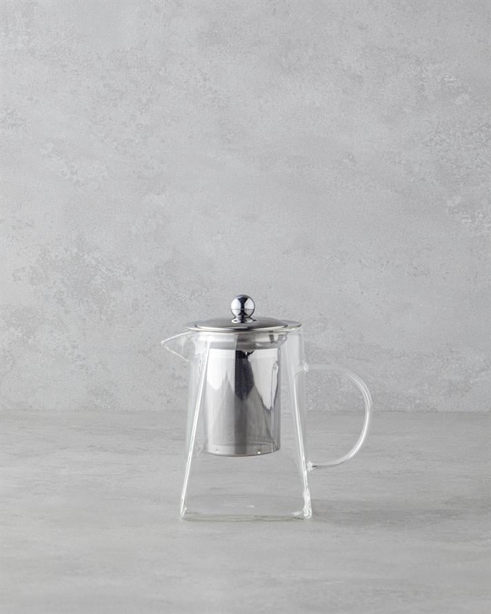 Artois Borosilikat Cam Süzgeçli Demlik 750 ml Şeffaf