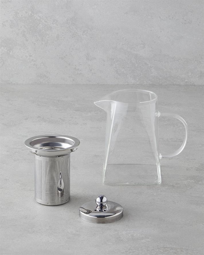 Artois Borosilikat Cam Süzgeçli Demlik 750 ml Şeffaf