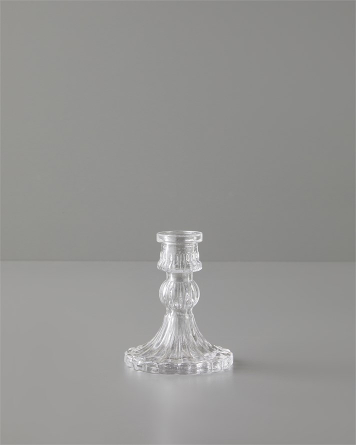 Asia Cam Şamdan 10 cm Şeffaf