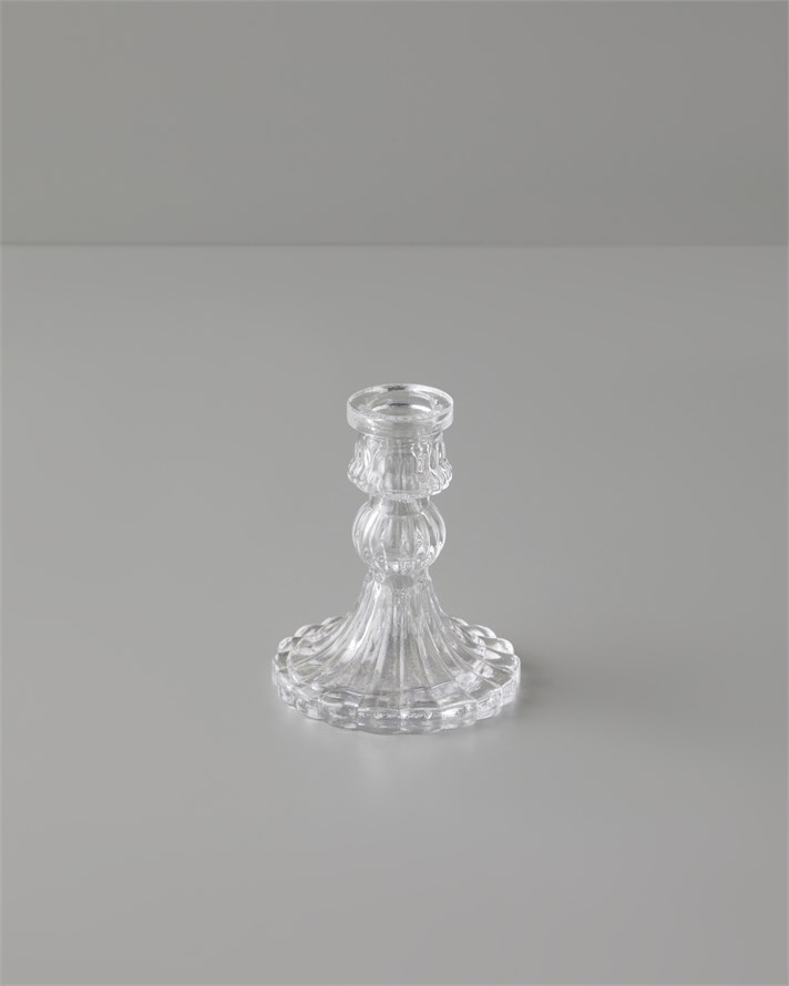 Asia Cam Şamdan 10 cm Şeffaf