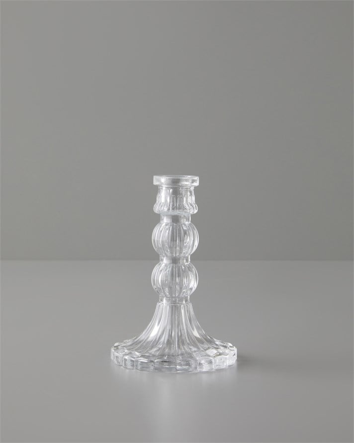 Asia Cam Şamdan 14,5 cm Şeffaf