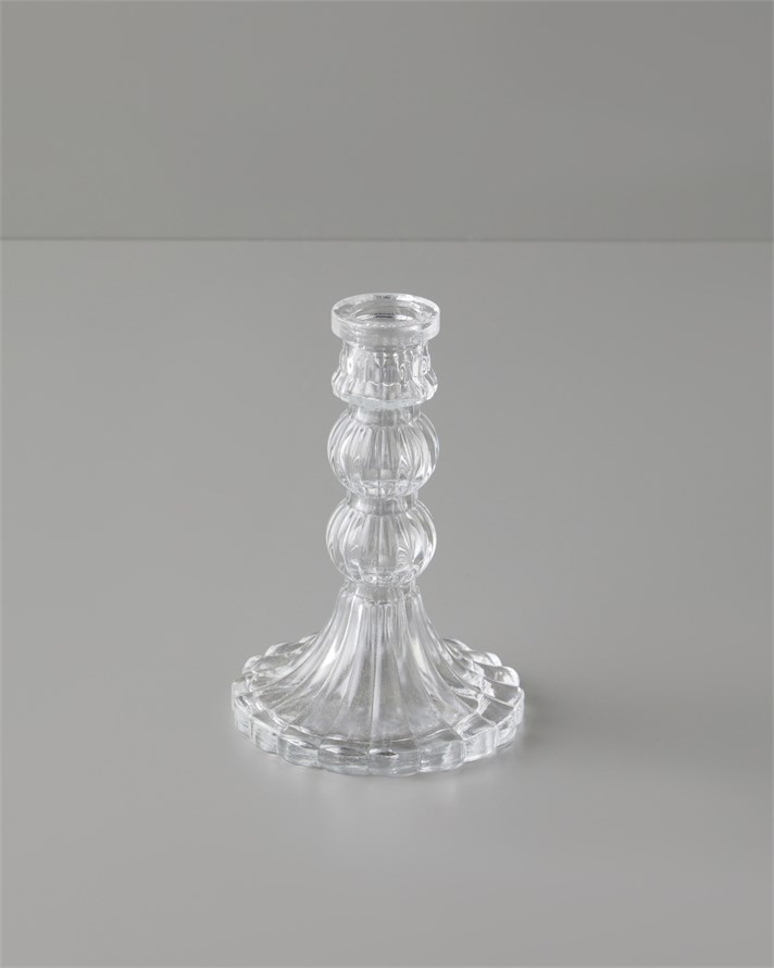 Asia Cam Şamdan 14,5 cm Şeffaf