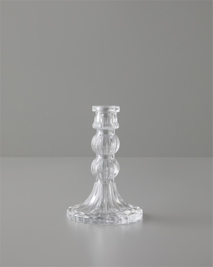 Asia Cam Şamdan 14,5 cm Şeffaf