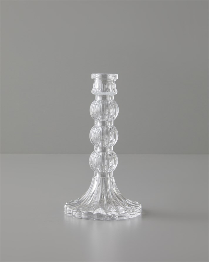 Asia Cam Şamdan 18,5 cm Şeffaf