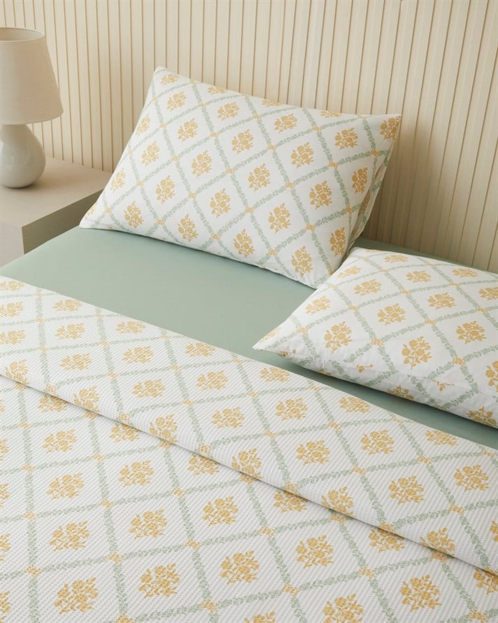 Aurelia Çift Kişilik Pike Takımı 200x220 cm Sarı