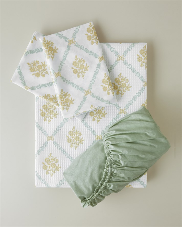 Aurelia Çift Kişilik Pike Takımı 200x220 cm Sarı