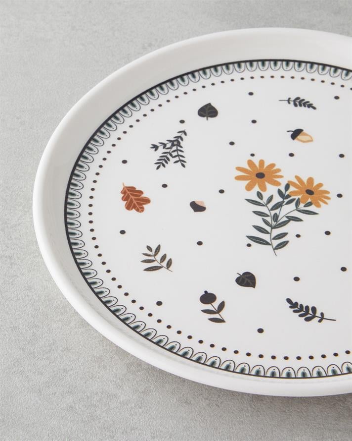 Autumn Seramik Kahvaltı Takımı 10 parça 4 kişilik Renkli