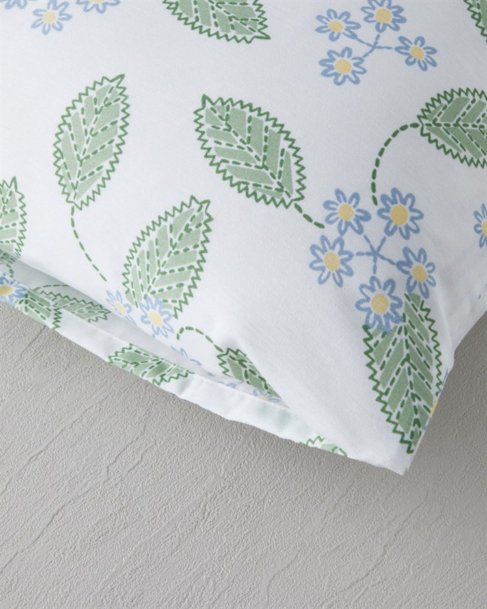 Autumn Whisper Kolay Ütülenir 2li Yastık Kılıfı 50x70 cm Yeşil