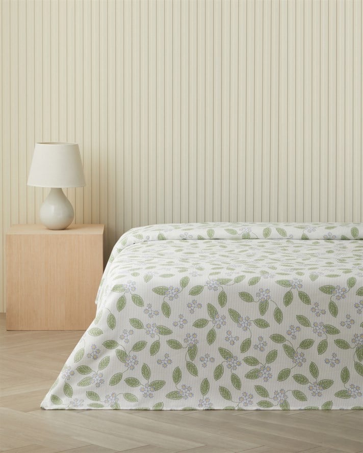 Autumn Whisper Tek Kişilik Pike 150x220 cm Yeşil