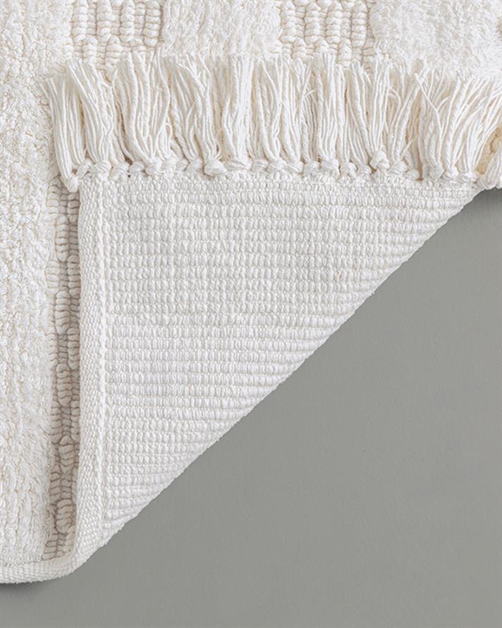 Ava Pamuklu Banyo Paspası Ekru