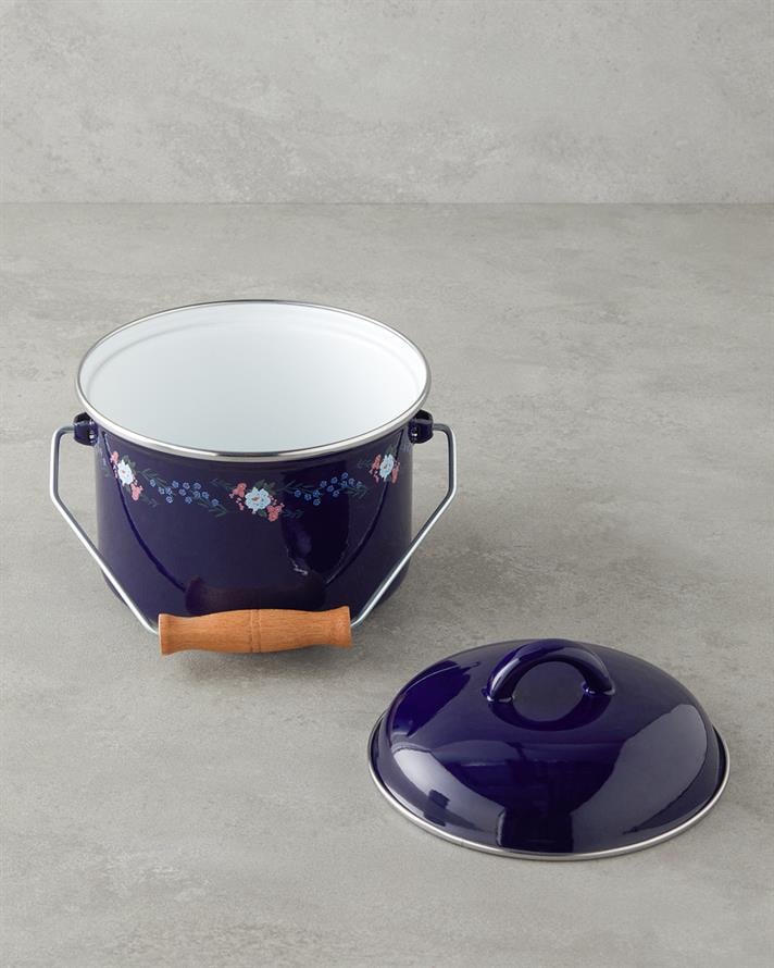 Azure Bloom Emaye Bakraç 16 cm Lacivert