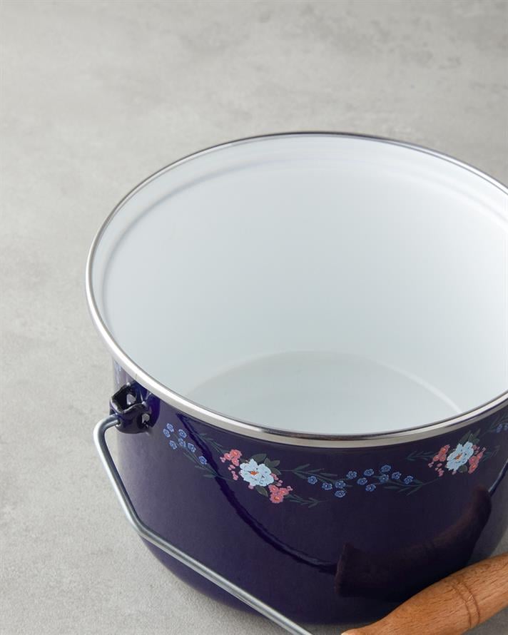 Azure Bloom Emaye Bakraç 16 cm Lacivert