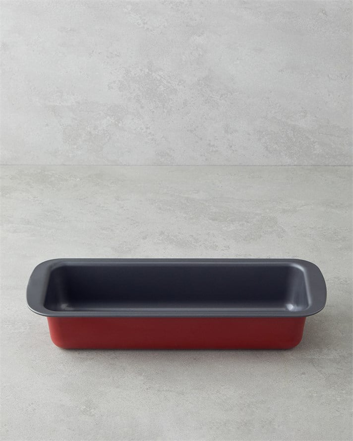 Baker’s Choice Karbon Çelik Baton Kek Kalıbı 30x11x6,4 cm Kırmızı