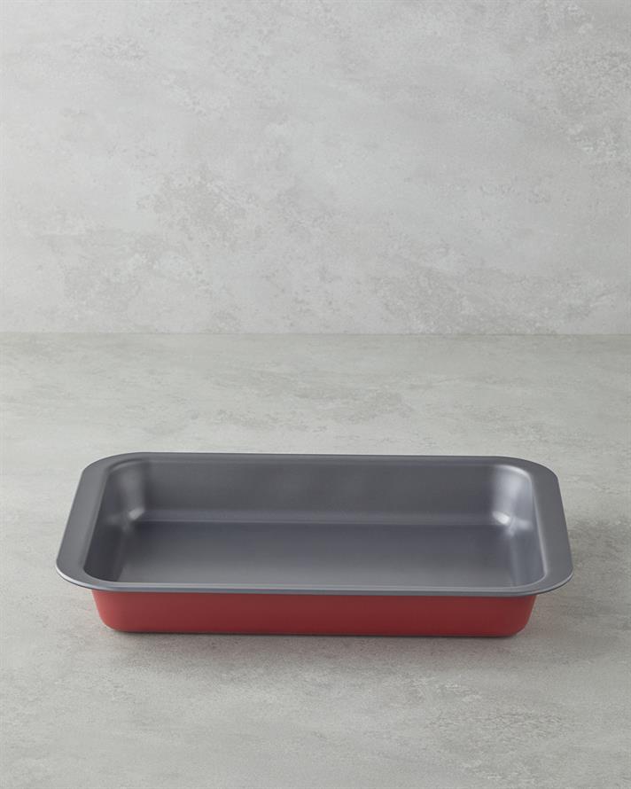 Baker’s Choice Karbon Çelik Fırın Kabı 24 x 32 x 4,7cm Kırmızı
