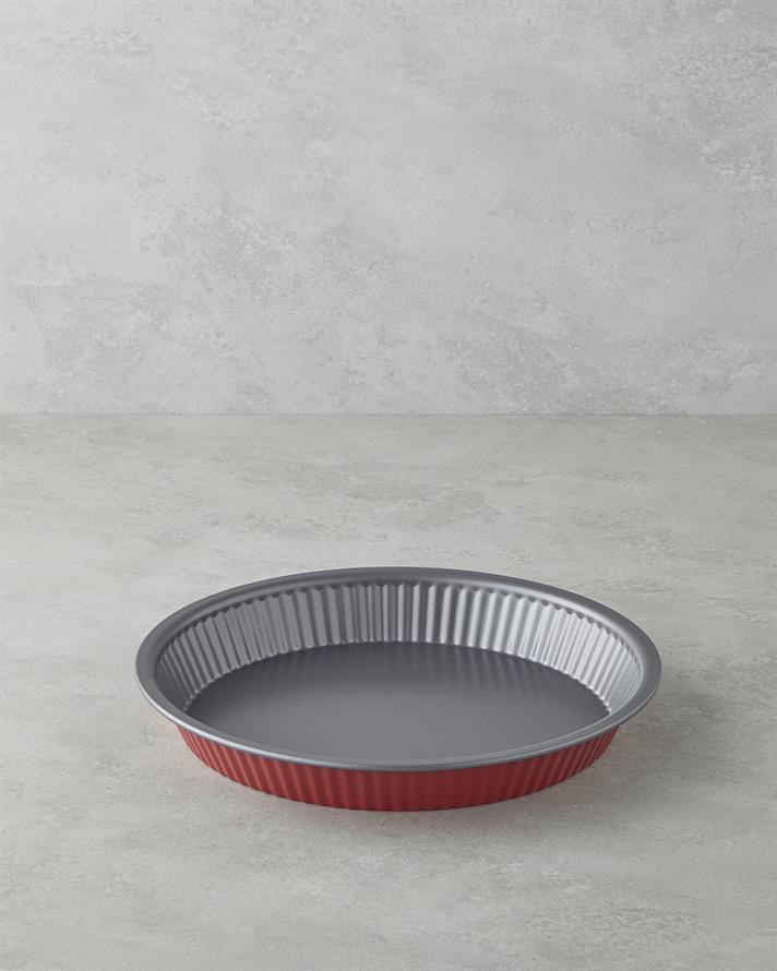 Baker’s Choice Karbon Çelik Tart Kek Kalıbı 28 x 4 cm Kırmızı