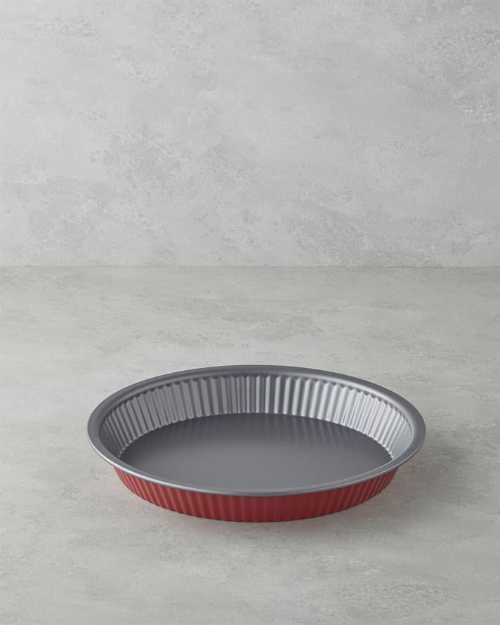 Baker’s Choice Karbon Çelik Tart Kek Kalıbı 28 x 4 cm Kırmızı