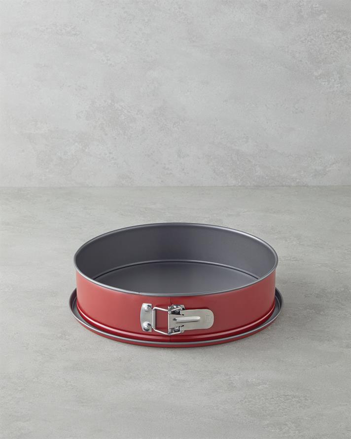 Bakers Choice Karbon Çelik Klasik Kelepçeli Baton Kek Kalıbı Kırmızı