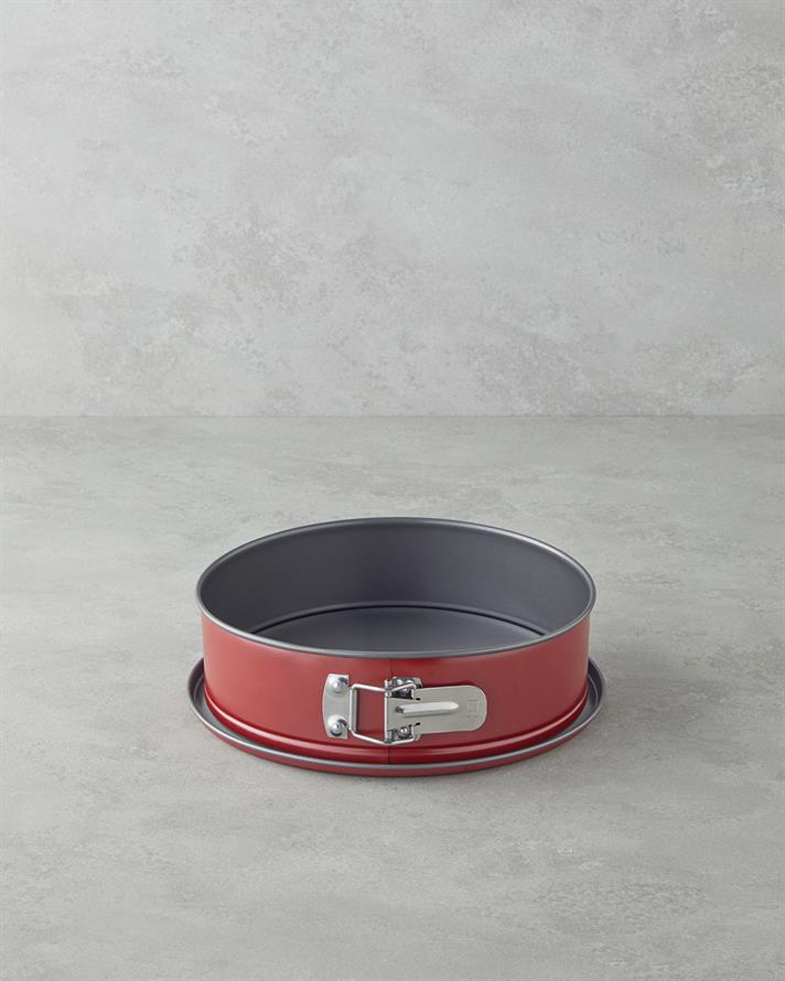 Bakers Choice Karbon Çelik Klasik Kelepçeli Baton Kek Kalıbı Kırmızı