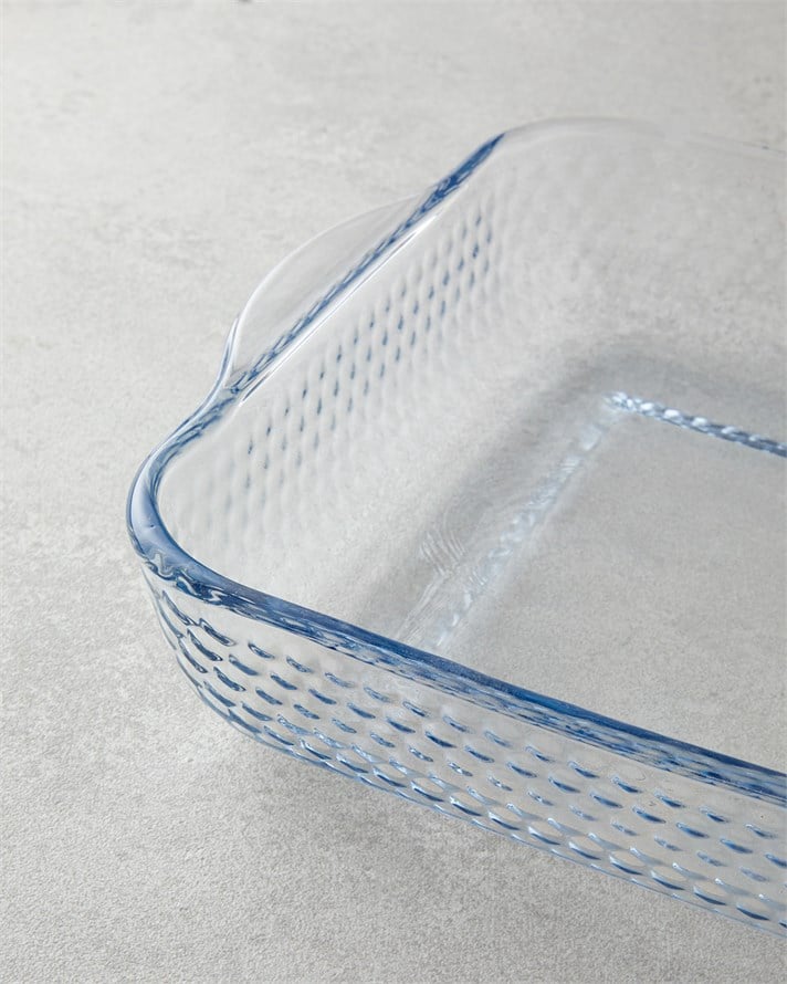 Bake&Serve Cam 2’li Kare Fırın Kabı 27x30-21x23 cm Şeffaf
