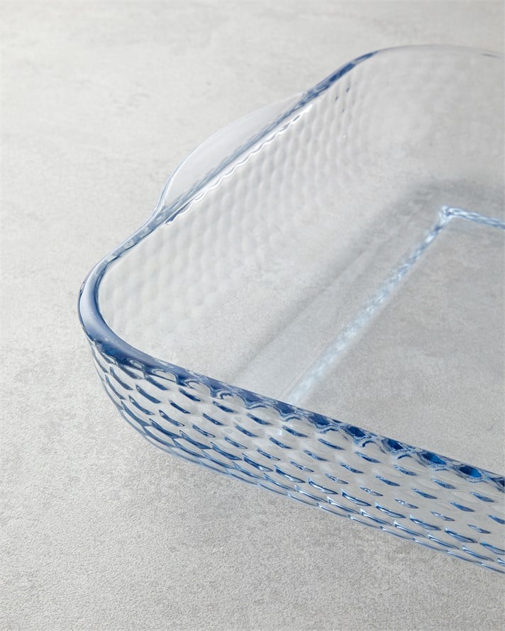 Bake&Serve Cam 2’li Kare Fırın Kabı 27x30-21x23 cm Şeffaf