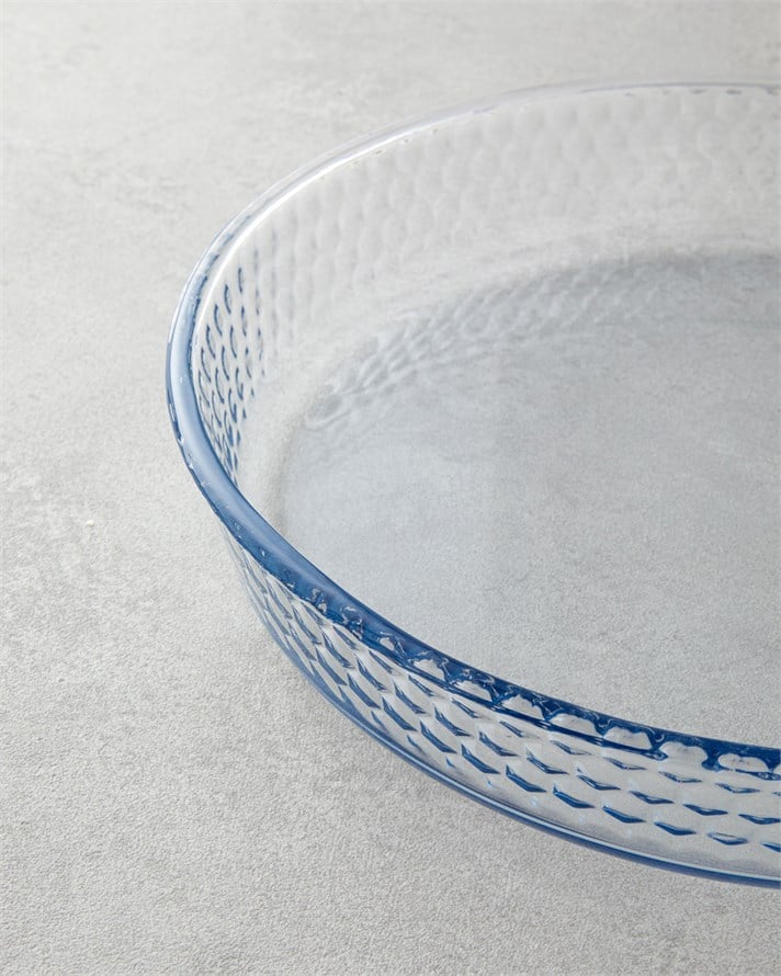 Bake&Serve Cam 2’li Yuvarlak Fırın Kabı 26-32 cm Şeffaf
