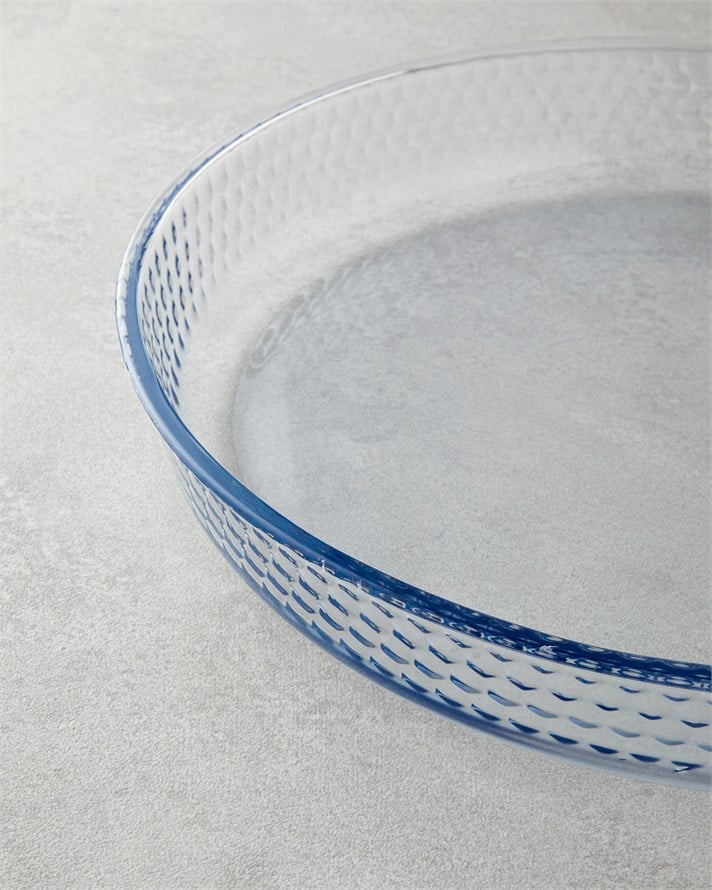 Bake&Serve Cam 2’li Yuvarlak Fırın Kabı 26-32 cm Şeffaf