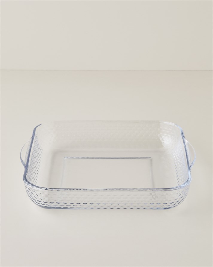 Bake&Serve Cam Kare Fırın Kabı 30,0x5,5 cm Şeffaf
