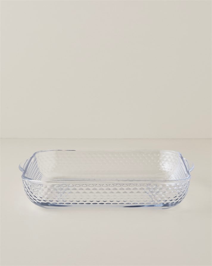 Bake&Serve Cam Kare Fırın Kabı 30,0x5,5 cm Şeffaf
