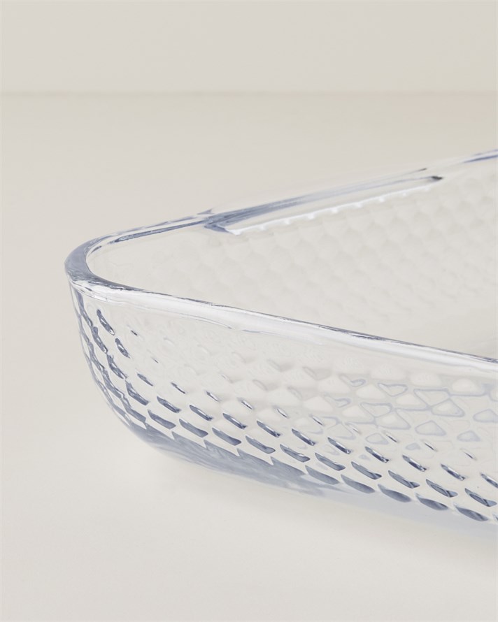 Bake&Serve Cam Kare Fırın Kabı 30,0x5,5 cm Şeffaf