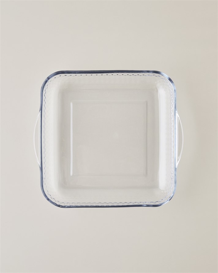 Bake&Serve Cam Kare Fırın Kabı 30,0x5,5 cm Şeffaf