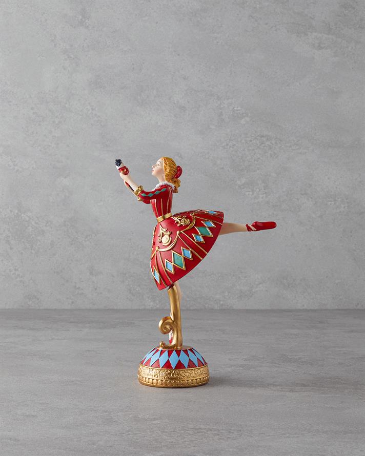 Ballerina Girl Yılbaşı Biblo Kırmızı