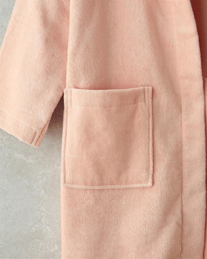 Ballerina Kadife Çocuk Bornoz Pembe