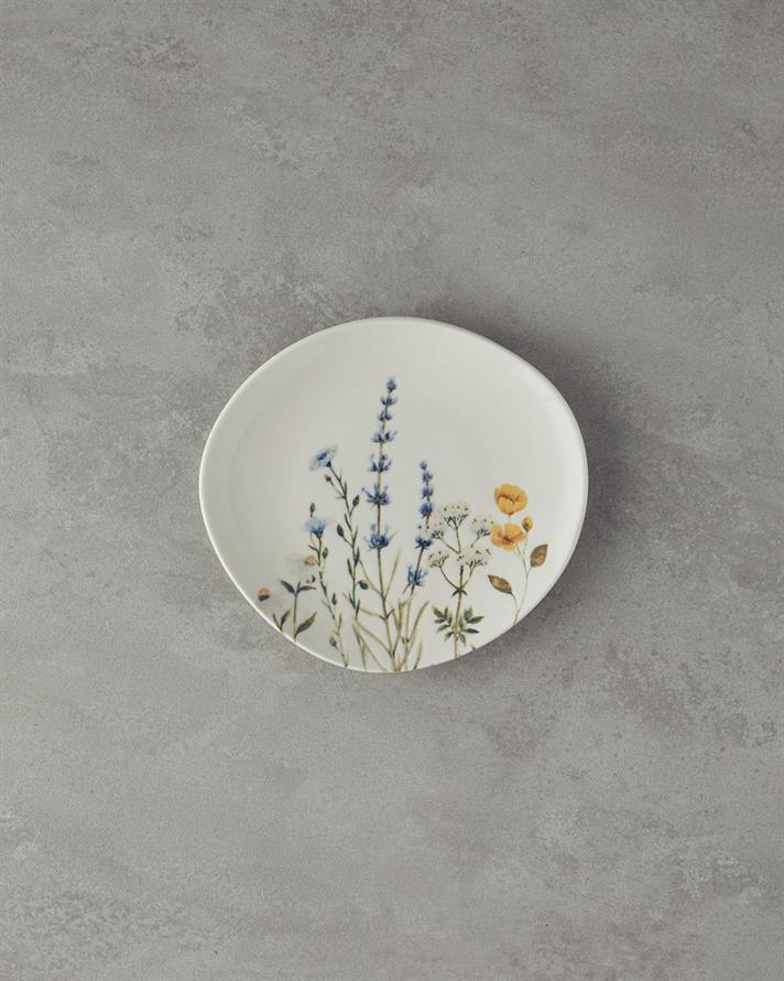 Balmy Porselen 20 Parça 6 Kişilik Kahvaltı Takımı Mavi-Sarı