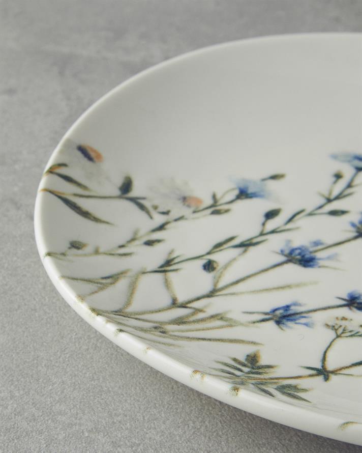 Balmy Porselen 20 Parça 6 Kişilik Kahvaltı Takımı Mavi-Sarı