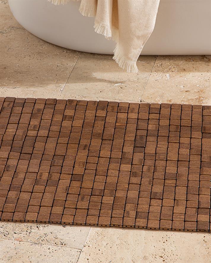 Bamboo Bambu Duş Kaydırmazı Kahve