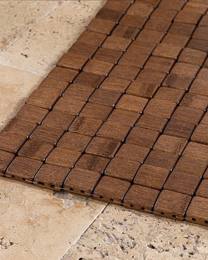 Bamboo Bambu Duş Kaydırmazı Kahve