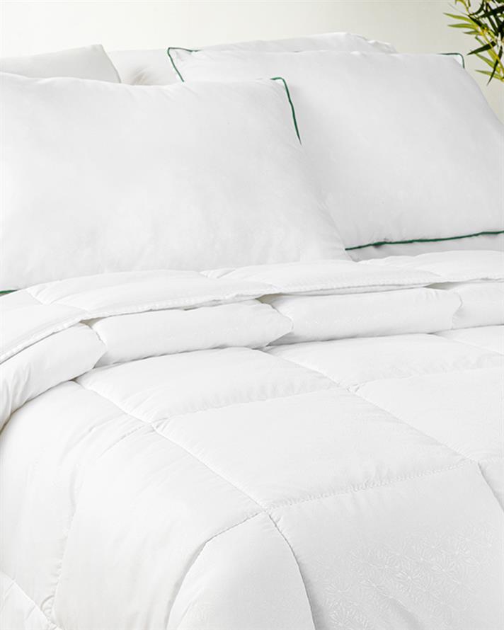 Bamboo Basic Bambu Çift Kişilik Yastık Yorgan Takımı 195x215 cm Beyaz